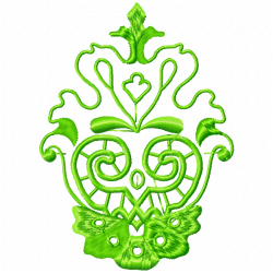 Flowers And Tree Embroidery Design 8